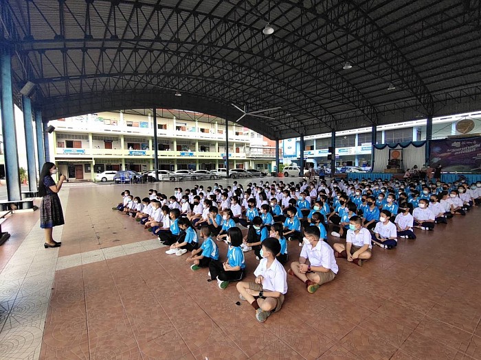 การอบรมวินัย คุณธรรม จริยธรรม แก่นักเรียนชั้นประถมศึกษาปีที่ 4